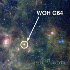Top1：宇宙中最大的恒星：WOH G64