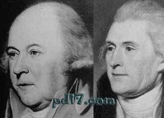 世界十大惊人的巧合Top4：杰斐逊总统与亚当斯的神秘去世