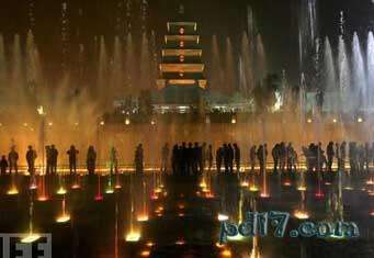 世界十大知名喷泉Top6：大雁塔音乐喷泉