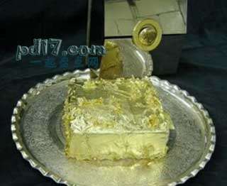 世界上最贵的甜点甜品Top7：苏丹的黄金蛋糕