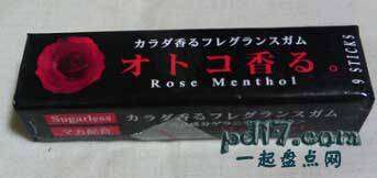 日本的怪异小吃和饮料Top8：玫瑰汗口香糖
