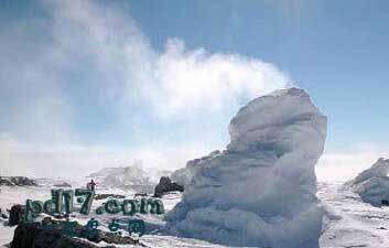 十大地质奇观现象Top2：埃里波斯火山的冰塔
