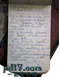历史中重要的笔记本Top9：海明威的笔记本