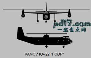 疯狂的直升机设计方案Top6：卡莫夫ka-22