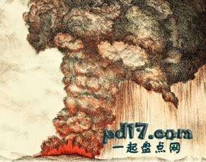 历史中最大的海啸Top4：1883年8月27日喀拉喀托火山