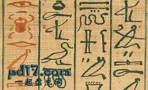 最近破译的古文字Top10：埃及魔法书