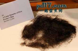 世界上最昂贵的物品Top10：猫王的发束
