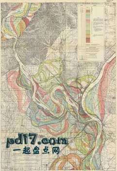 世界上最精致的地图Top2：密西西比河下游冲积河谷的地质调查