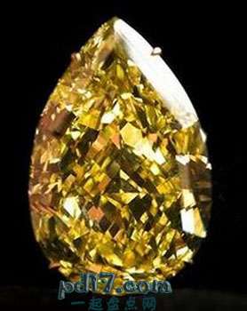 世界上最贵的黄钻Top2：Sun-Drop钻石