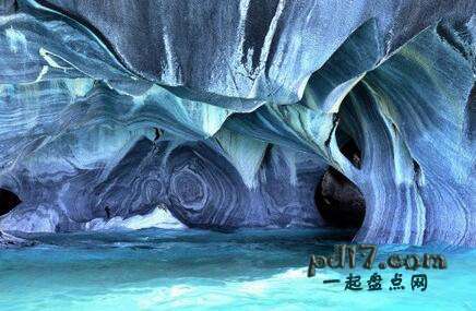 世界上最壮观的天然洞穴Top4：智利阿根廷大理石洞穴