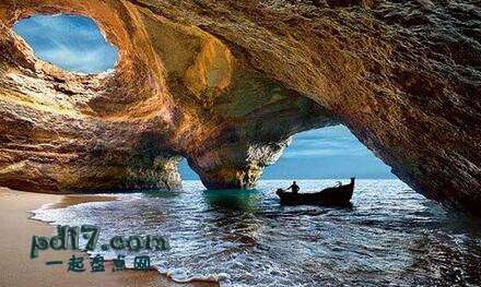 世界上最壮观的天然洞穴Top3：葡萄牙阿尔加维洞穴