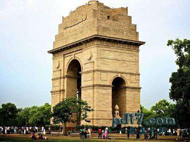 世界上最惊人的拱形门纪念碑Top6：印度门