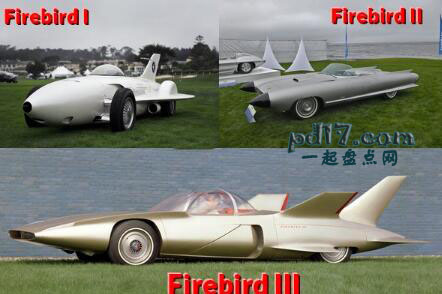 世界上最怪异的汽车Top3：通用汽车Firebird I、II、III