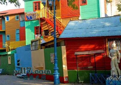 颜色最鲜艳的城市Top5：阿根廷布宜诺斯艾利斯