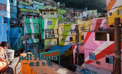 颜色最鲜艳的城市Top3：巴西里约热内卢