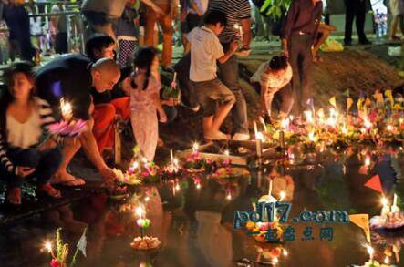 全球十大最佳节日Top9：水灯节 泰国