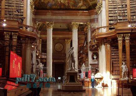世界上环境最好的图书馆Top8：奥地利国家图书馆|奥地利