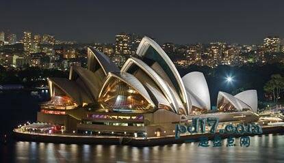 知名的地标建筑Top10：悉尼歌剧院
