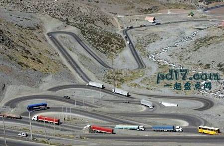 世界上最危险的公路Top8：智利罗斯卡拉高莱斯路
