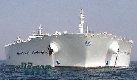 世界上最大的船Top10：TI大洋洲超级油轮