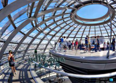 世界上最著名的玻璃建筑Top3：德国柏林国会大厦圆顶