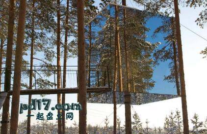 世界上最豪华壮观的树屋Top6：镜子立方体（瑞典）