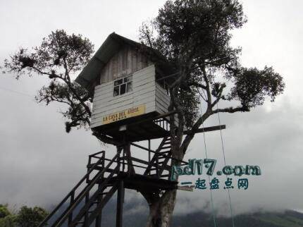 世界上最豪华壮观的树屋Top8：La Casa Del Arbol（厄瓜多尔）