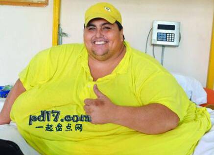 世界上最胖的人Top3：Manual Uribe
