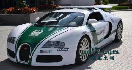 世界上警车最贵的国家Top1：迪拜警方 布加迪威龙：400万美元