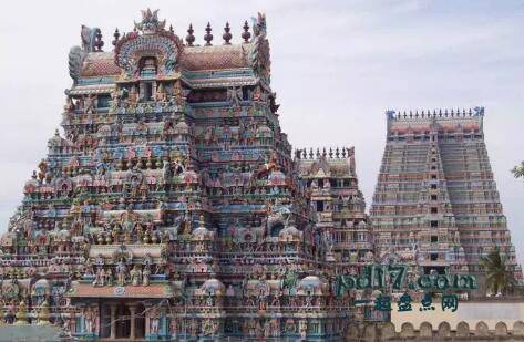 世界上最著名的寺庙Top9：Srirangam的Vishnu寺庙