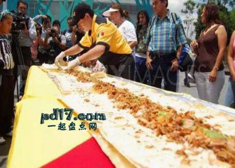 世界上分量最大的食物Top6：巨型炸玉米饼