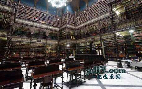 世界上最好的图书馆Top9：皇家葡萄牙阅读室 里约热内卢 巴西