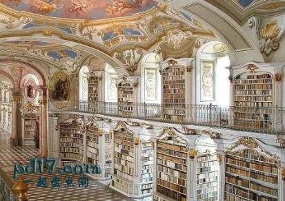 世界上最好的图书馆Top1：WIBLINGEN ABBEY图书馆 德国