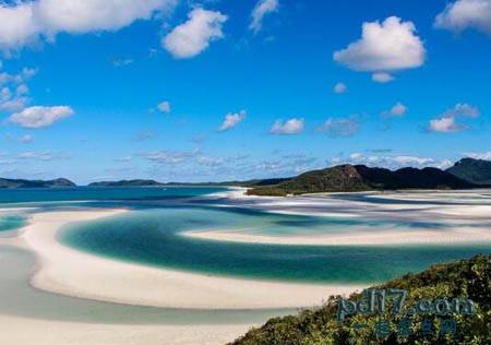 Top7：WHITEHAVEN海滩，昆士兰，澳大利亚