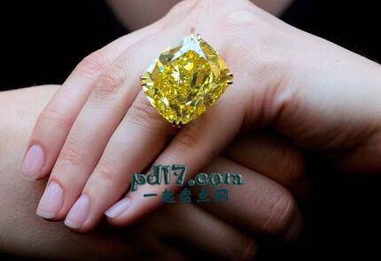 Top6：The Vivid Yellow Ring (Dream Diamond Ring)  1,630万美元